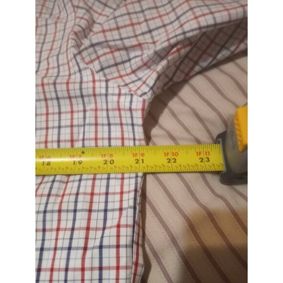 UNTUCKit Kesser WF Wrinkle-Free Plaid Button Down Shirt Men's Medium M White - Picture 9 of 10